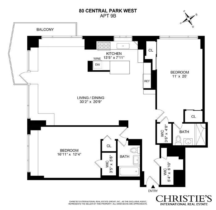 Unit for sale at 80 CENTRAL Park W, Manhattan, NY 10023