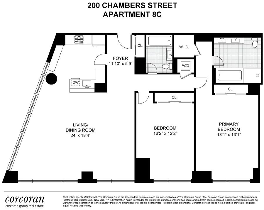 Unit for sale at 200 CHAMBERS Street, Manhattan, NY 10007