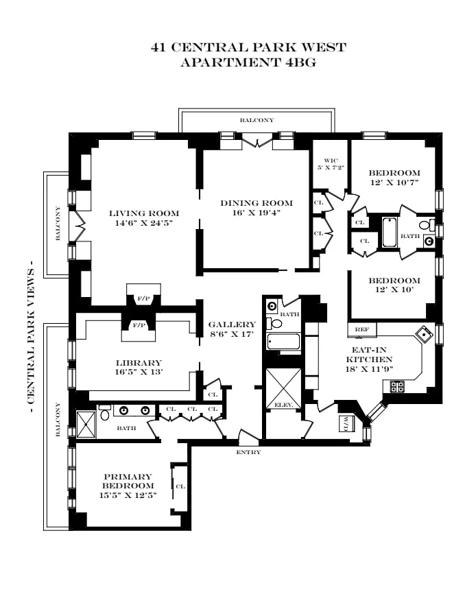 Unit for sale at 41 CENTRAL Park W, Manhattan, NY 10023