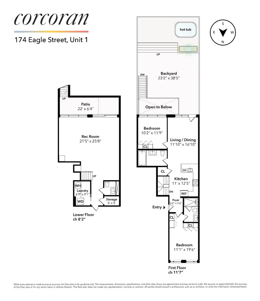 Unit for sale at 174 Eagle Street, Brooklyn, NY 11222