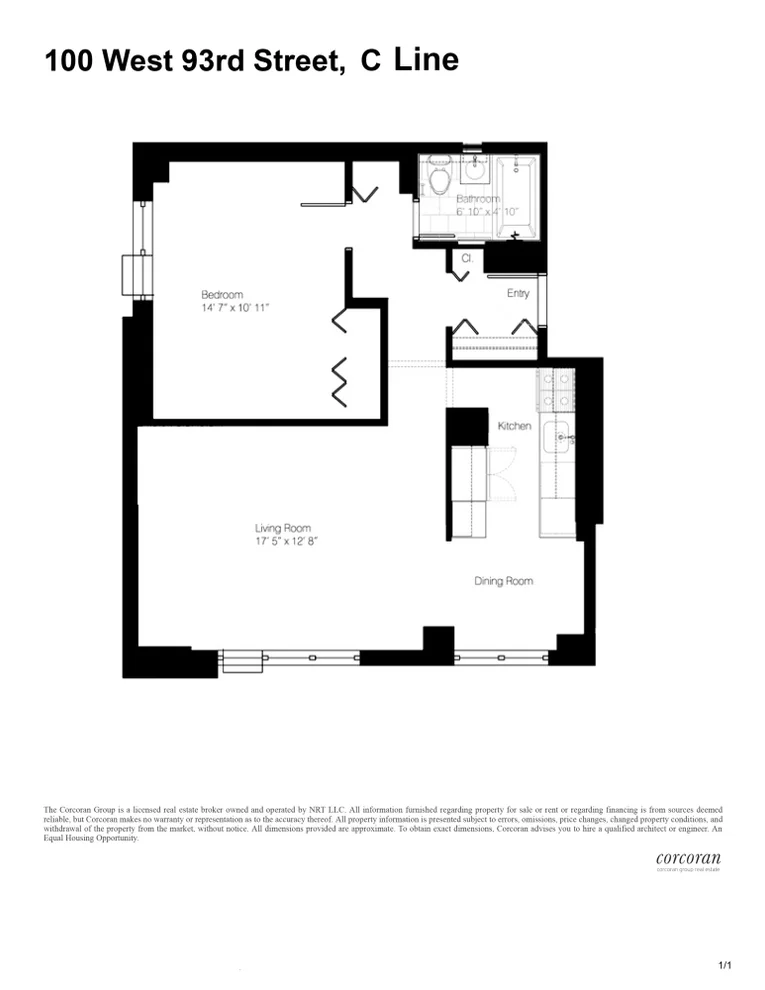 Unit for sale at 100 W 93RD Street, Manhattan, NY 10025