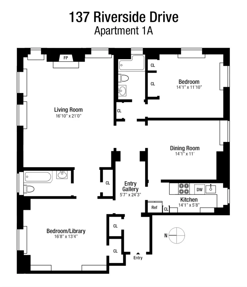 Unit for sale at 137 RIVERSIDE Drive, Manhattan, NY 10024