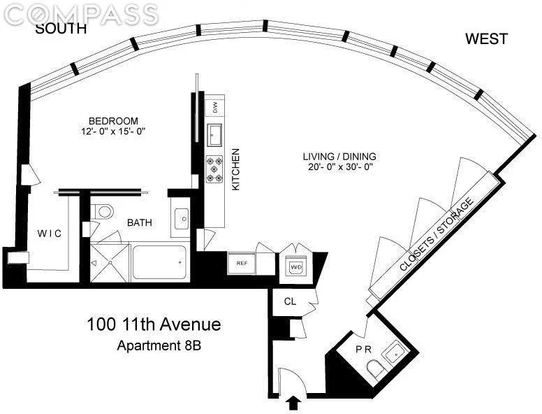 Unit for sale at 100 11th Avenue, Manhattan, NY 10011