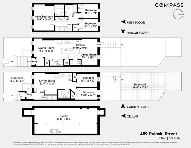 Unit for sale at 459 Pulaski Street, Brooklyn, NY 11221