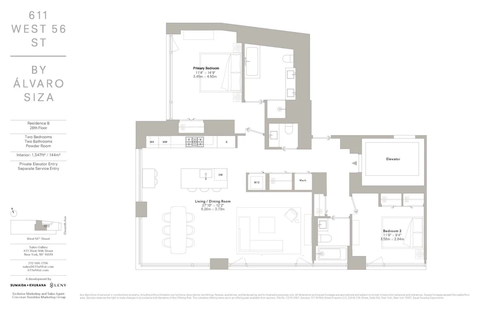 Unit for sale at 611 W 56TH Street, Manhattan, NY 10019