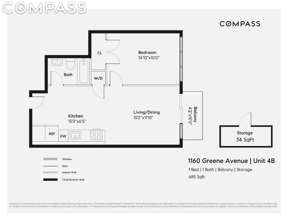 Unit for sale at 1160 Greene Avenue, Brooklyn, NY 11221