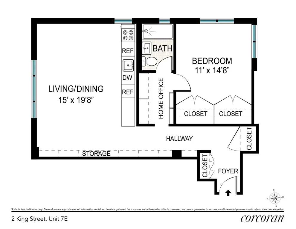 Unit for sale at 2 KING Street, Manhattan, NY 10012
