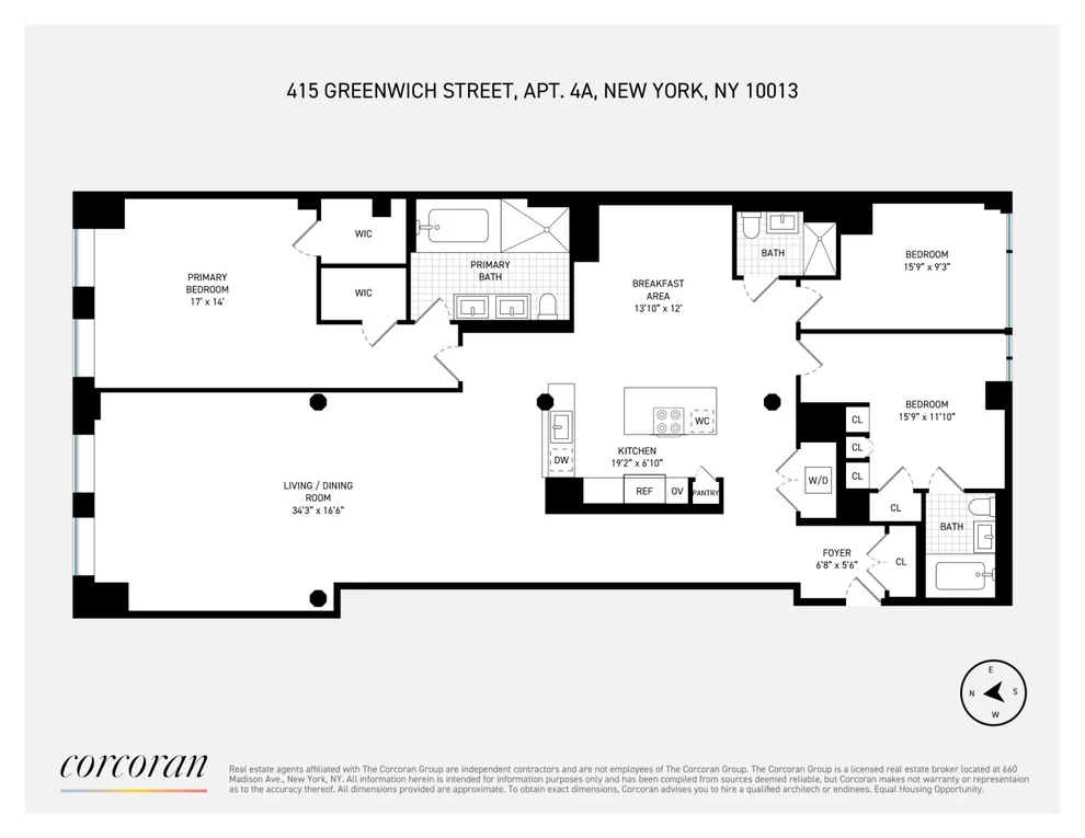 Unit for sale at 415 GREENWICH Street, Manhattan, NY 10013