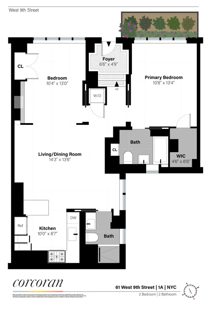 Unit for sale at 61 W 9TH Street, Manhattan, NY 10011