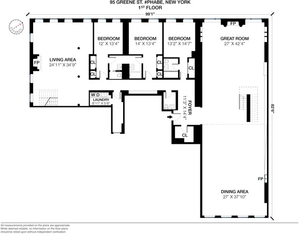 Unit for sale at 95 Greene Street, Manhattan, NY 10012