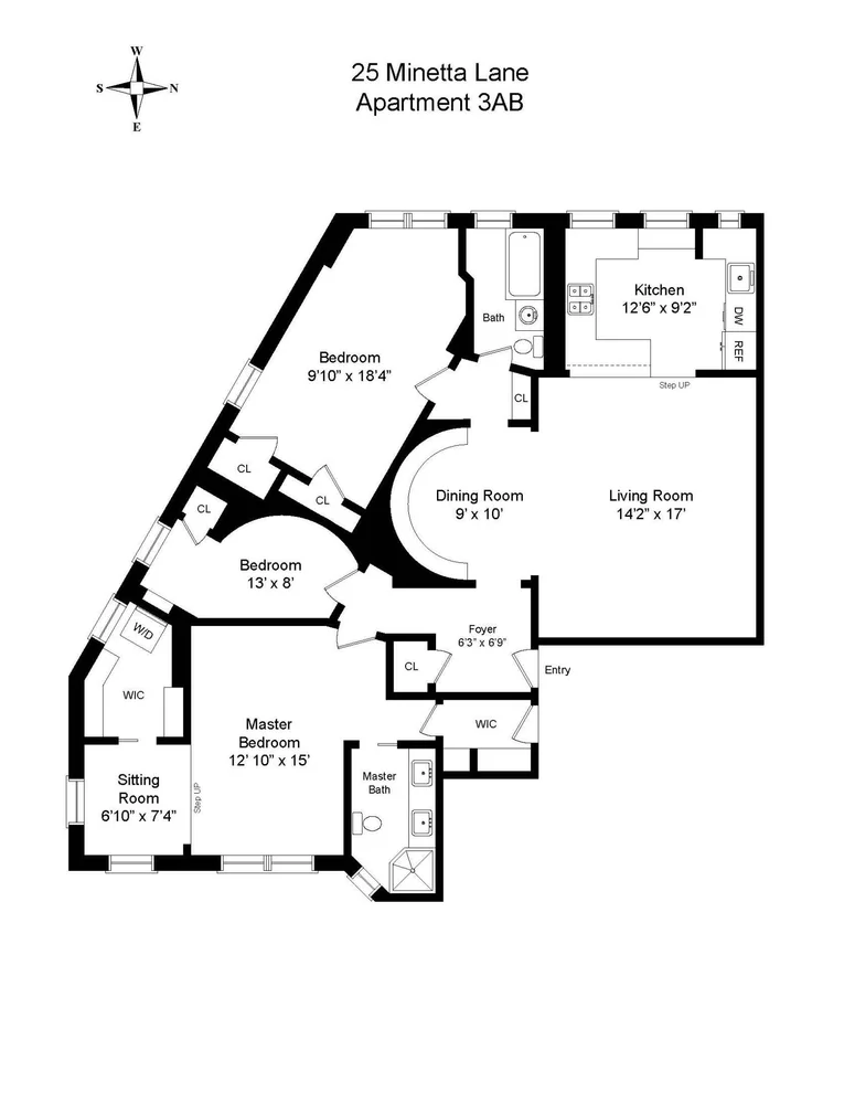Unit for sale at 25 MINETTA Lane, Manhattan, NY 10012