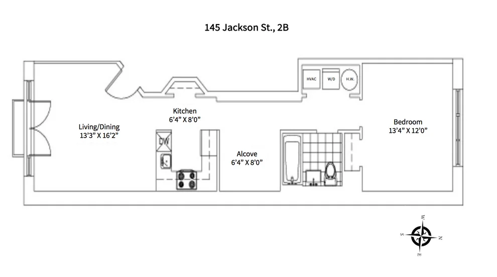 Unit for sale at 145 Jackson Street, Brooklyn, NY 11211