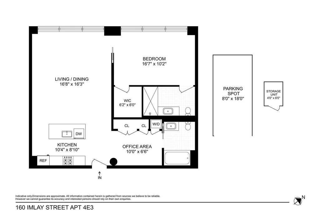Unit for sale at 160 Imlay Street, Brooklyn, NY 11231