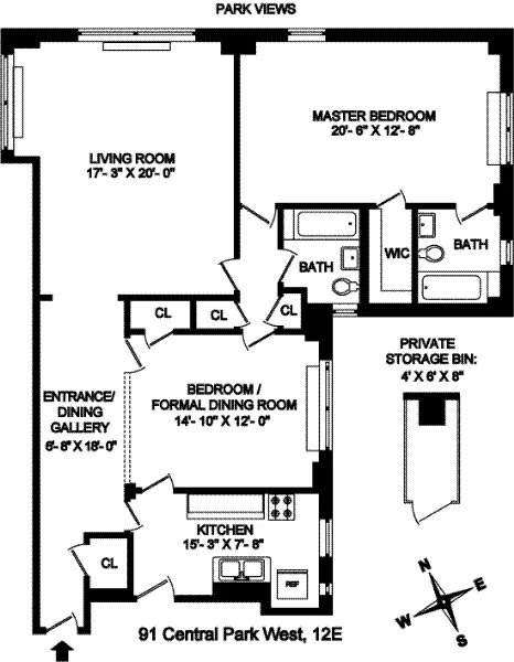Unit for sale at 91 Central Park W, Manhattan, NY 10023