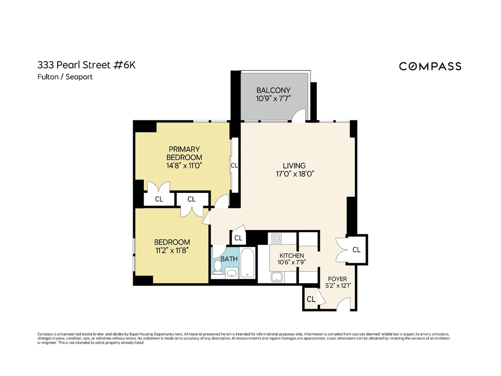 Unit for sale at 333 Pearl Street, Manhattan, NY 10038