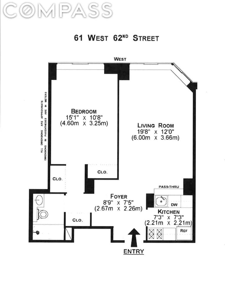 Unit for sale at 61 W 62nd Street, Manhattan, NY 10023