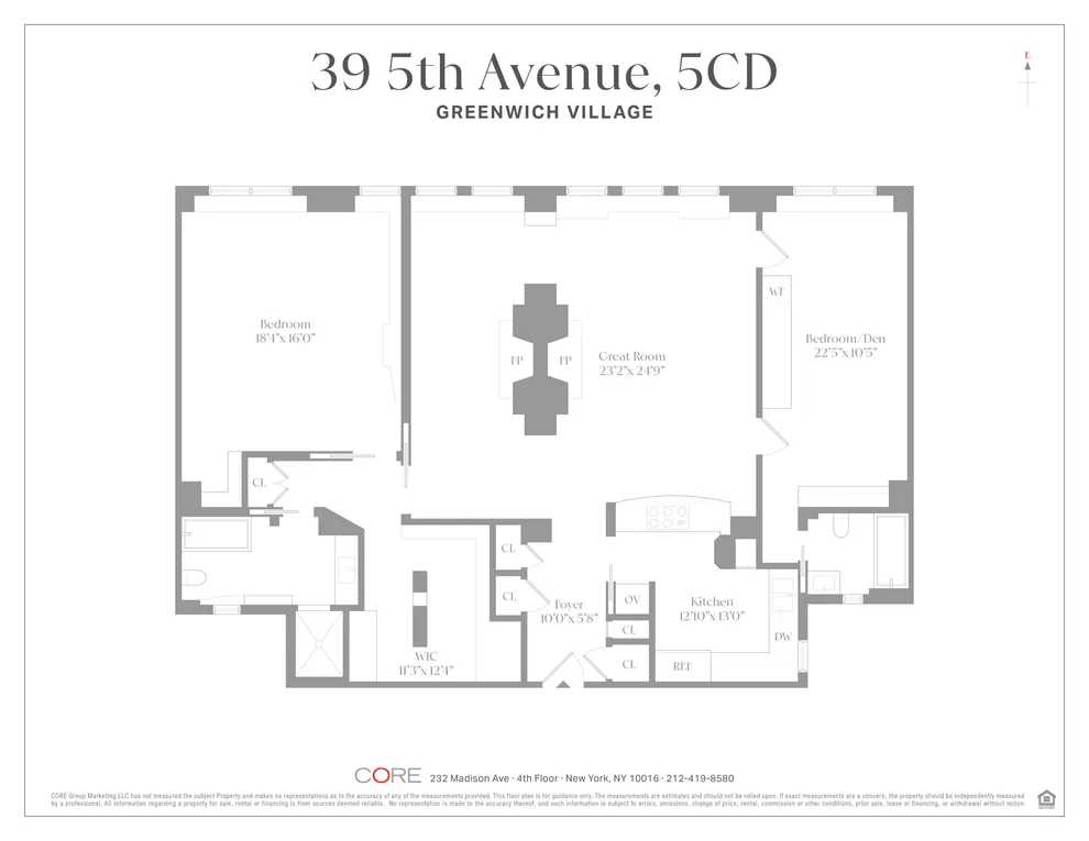 Unit for sale at 39 Fifth Avenue, Manhattan, NY 10003