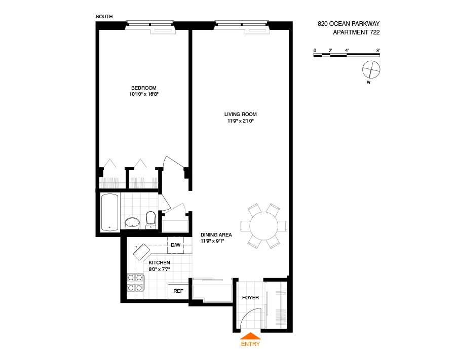 Unit for sale at 820 Ocean Parkway, Brooklyn, NY 11230