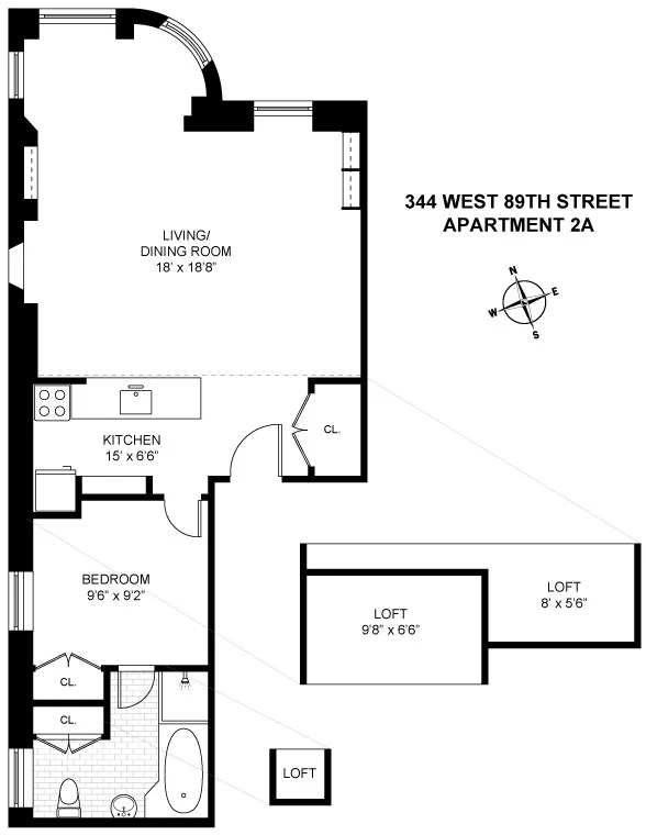 Unit for sale at 344 W 89th Street, Manhattan, NY 10025