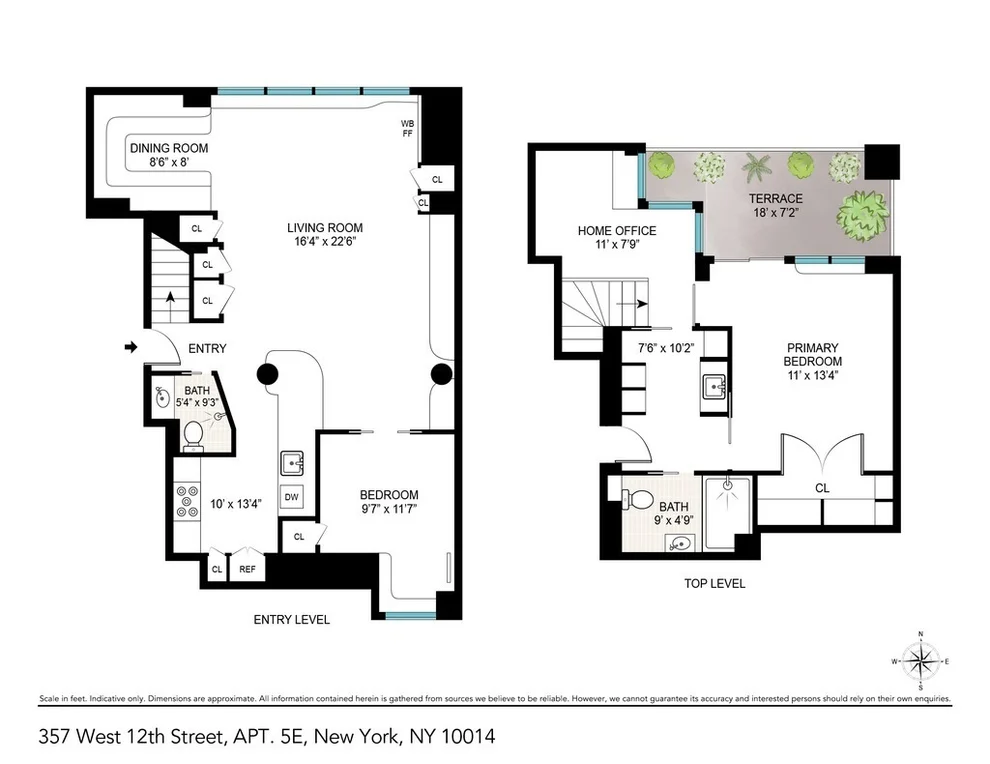 Unit for sale at 357 W 12TH Street, Manhattan, NY 10014
