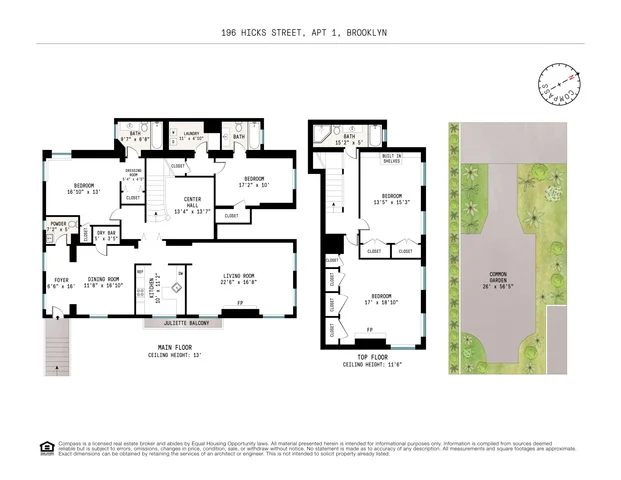 Unit for sale at 196 Hicks Street, Brooklyn, NY 11201