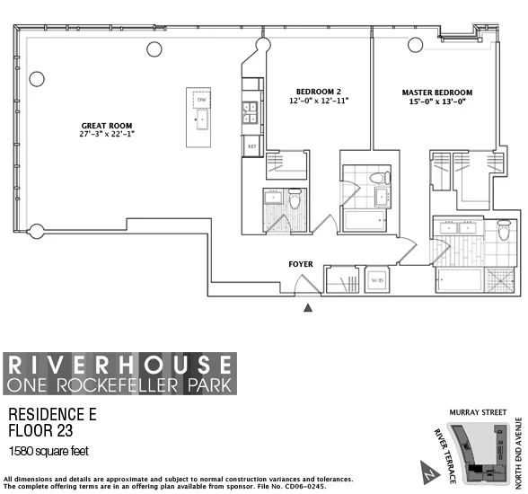 Unit for sale at 2 River Terrace, Manhattan, NY 10282