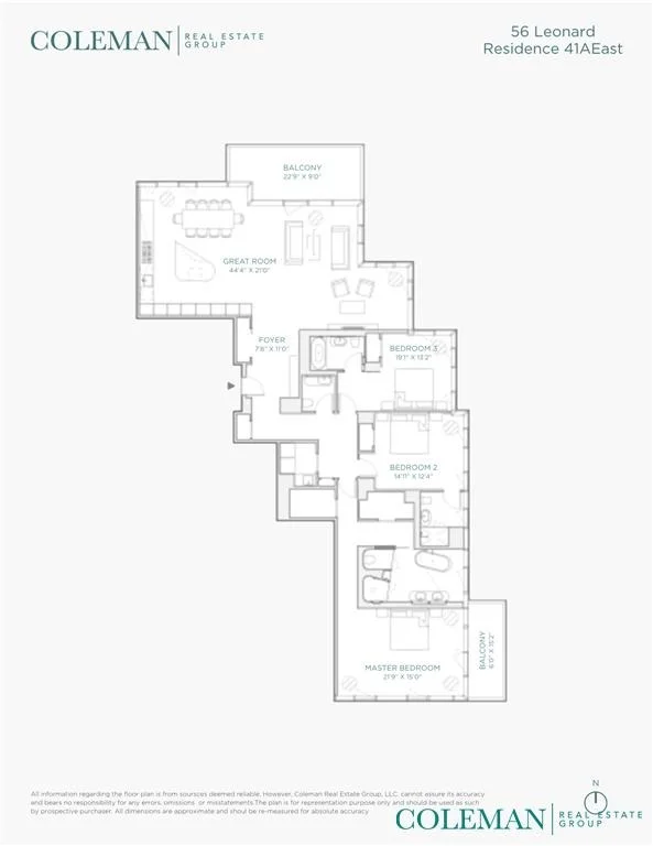 Unit for sale at 56 Leonard Street, Manhattan, NY 10013