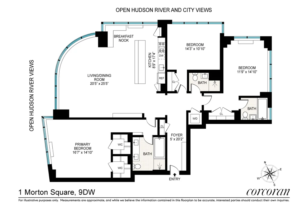 Unit for sale at 1 MORTON Square, Manhattan, NY 10014