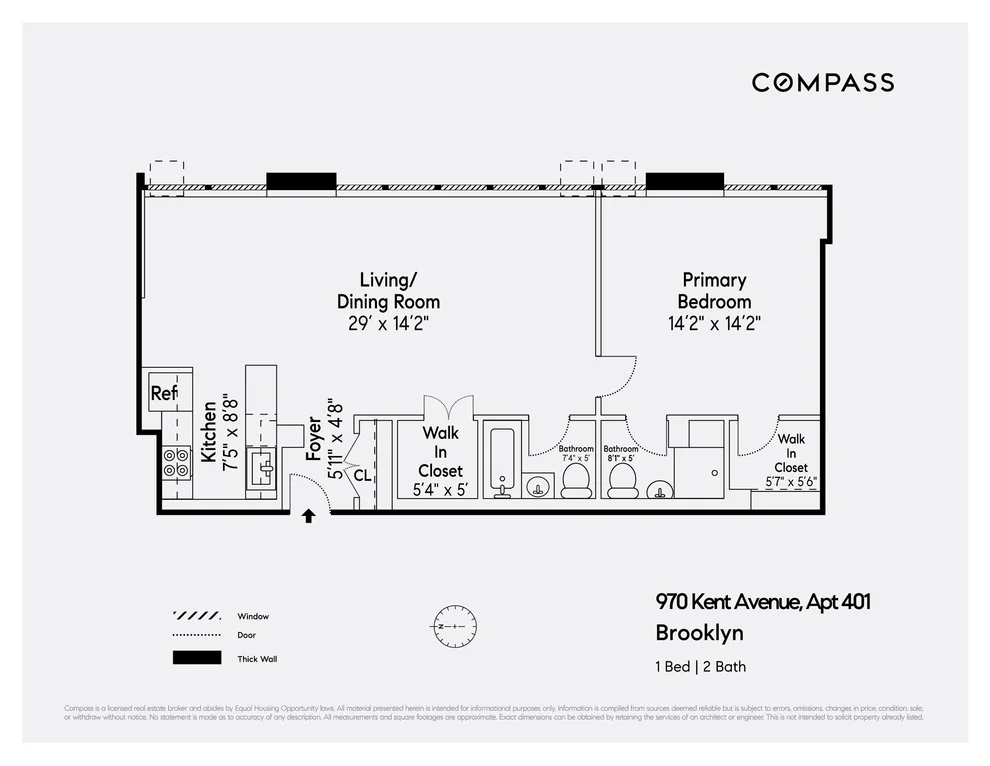 Unit for sale at 970 Kent Avenue, Brooklyn, NY 11205