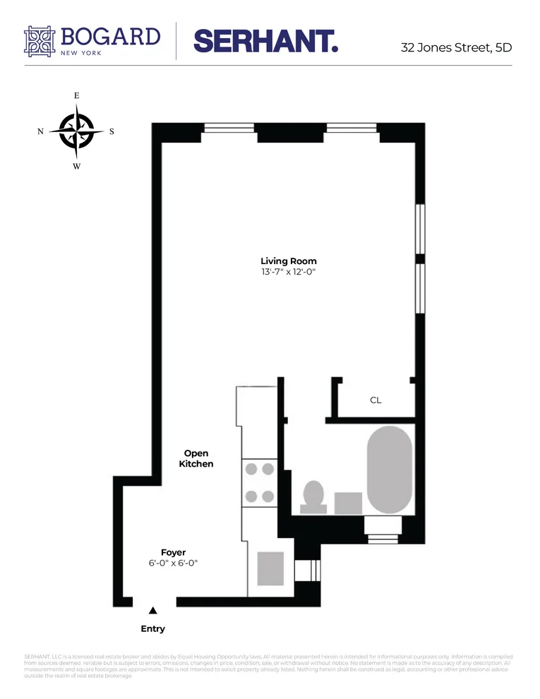 Unit for sale at 32 JONES Street, Manhattan, NY 10014