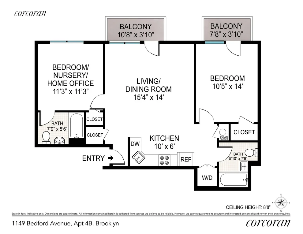 Unit for sale at 1149 Bedford Avenue, Brooklyn, NY 11216