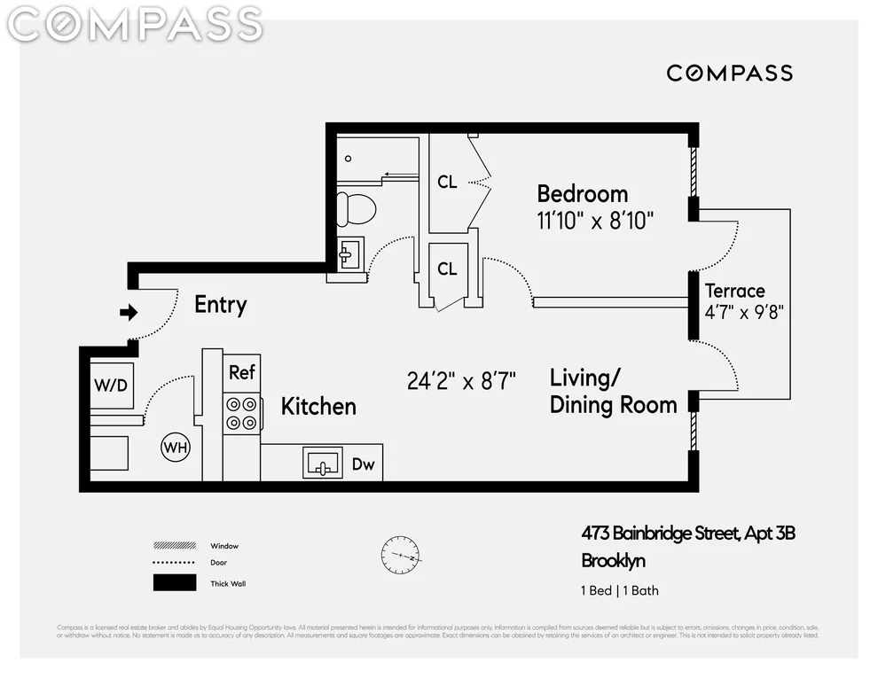 Unit for sale at 473 Bainbridge Street, Brooklyn, NY 11233