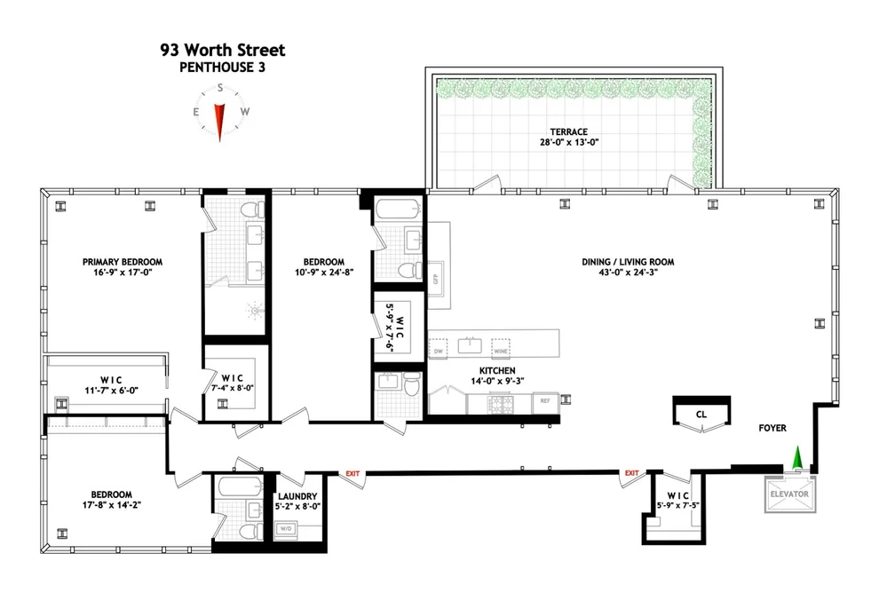 Unit for sale at 93 WORTH Street, Manhattan, NY 10013