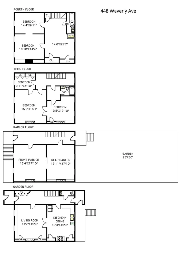 Unit for sale at 448-450 Waverly Avenue, Brooklyn, NY 11238