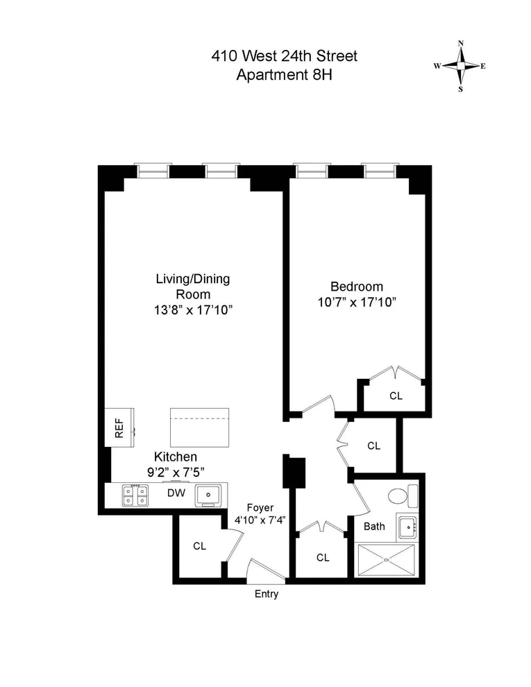 Unit for sale at 410 W 24TH Street, Manhattan, NY 10011