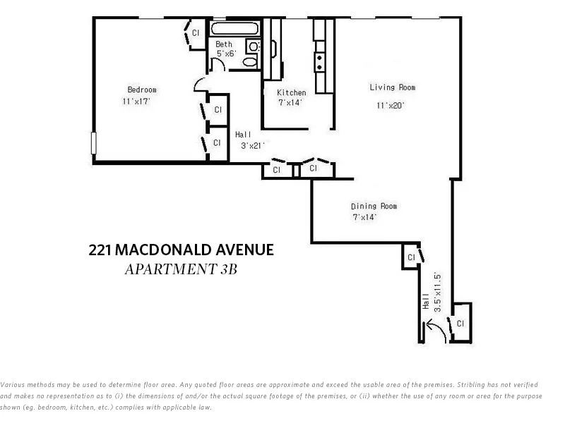 Unit for sale at 221 MCDONALD Avenue, Brooklyn, NY 11218