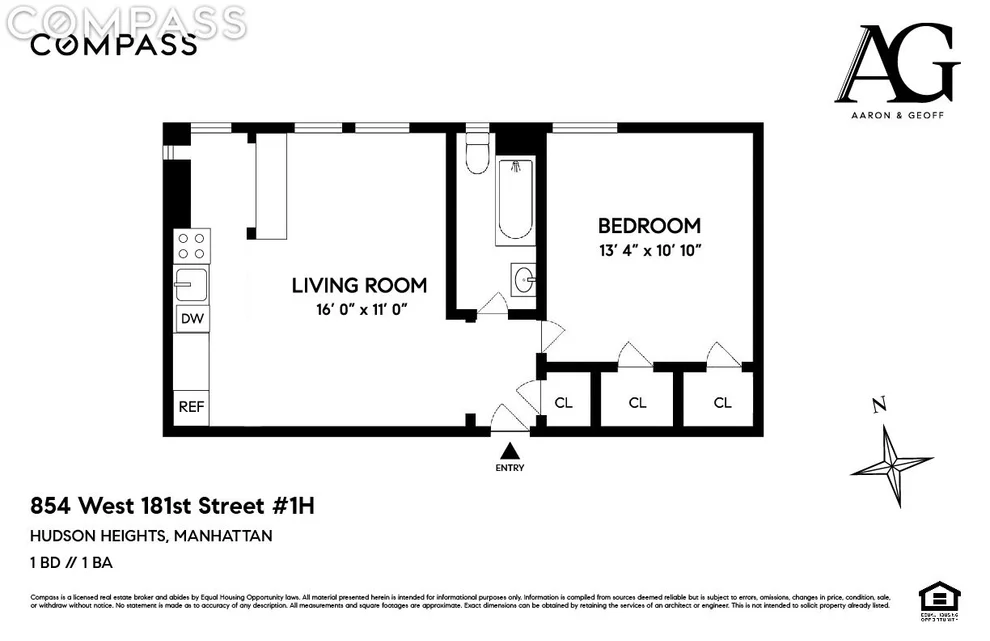 Unit for sale at 854 W 181st Street, Manhattan, NY 10033