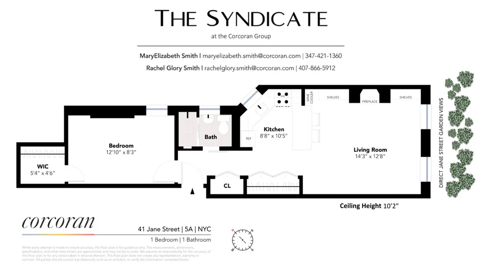 Unit for sale at 41 JANE Street, Manhattan, NY 10014