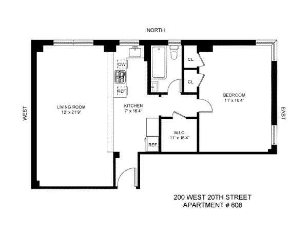 Unit for sale at 200 W 20th Street, Manhattan, NY 10011