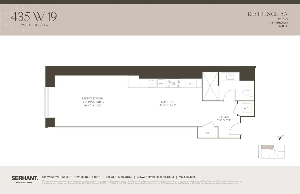 Unit for sale at 435 W 19TH Street, Manhattan, NY 10011