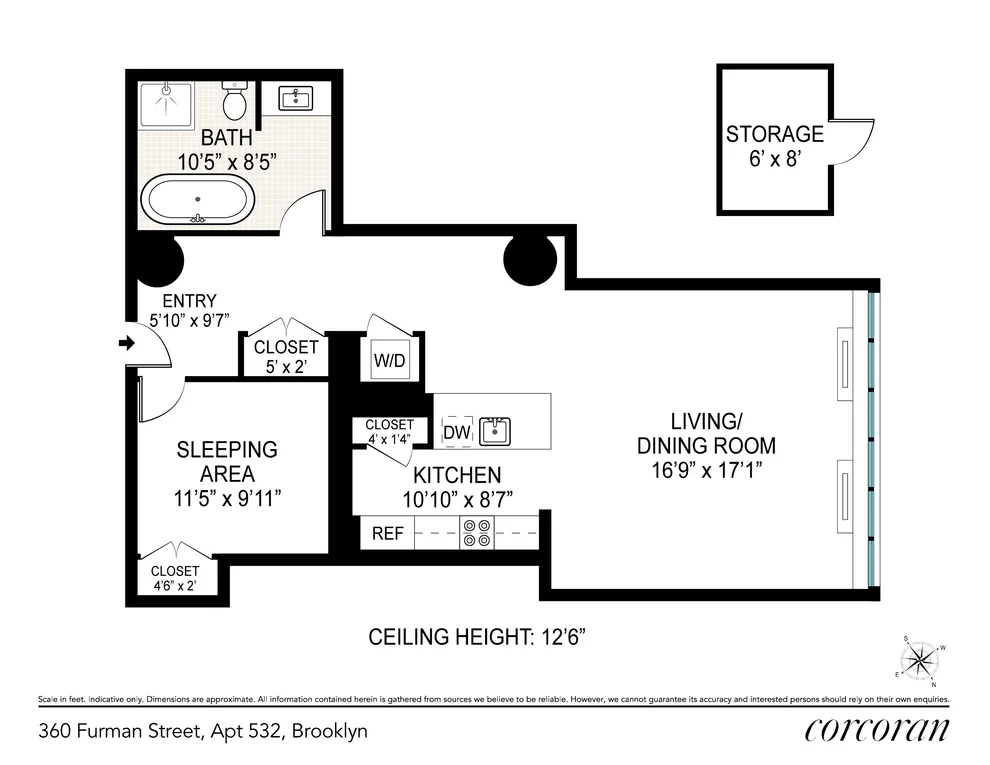 Unit for sale at 360 Furman Street, Brooklyn, NY 11201