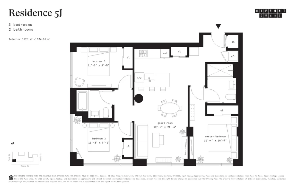 Unit for sale at 98 Front Street, Brooklyn, NY 11201