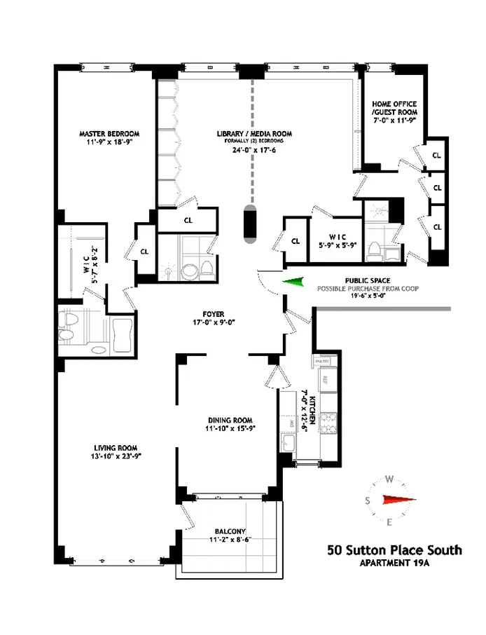 Unit for sale at 50 SUTTON Place S, Manhattan, NY 10022