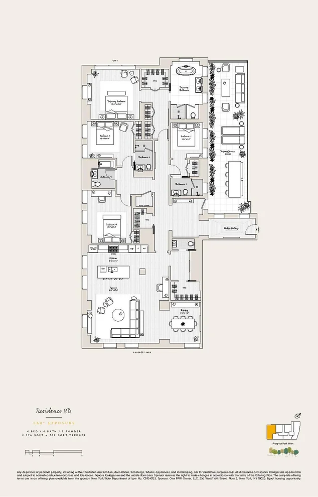 Unit for sale at 1 PROSPECT Park W, Brooklyn, NY 11215
