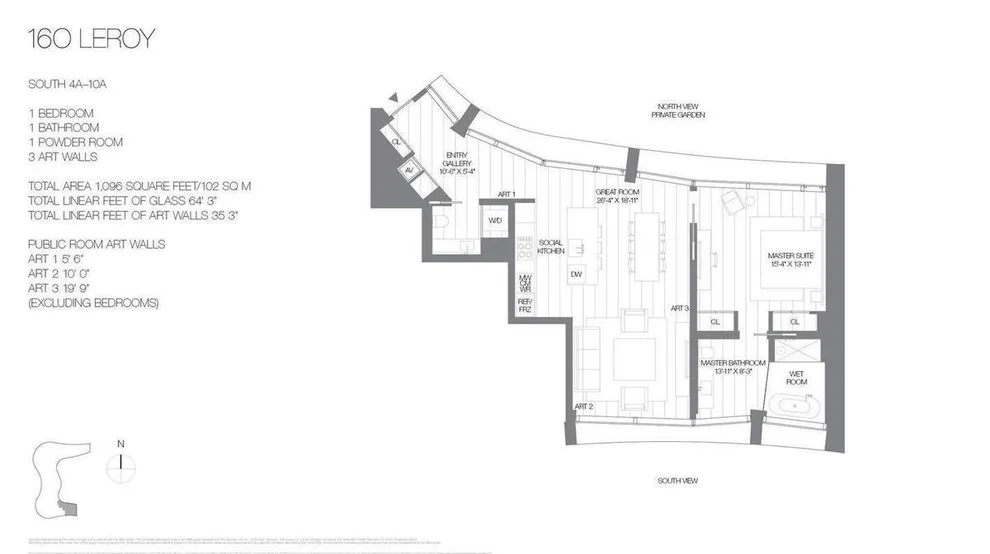 Unit for sale at 160 Leroy Street, Manhattan, NY 10014