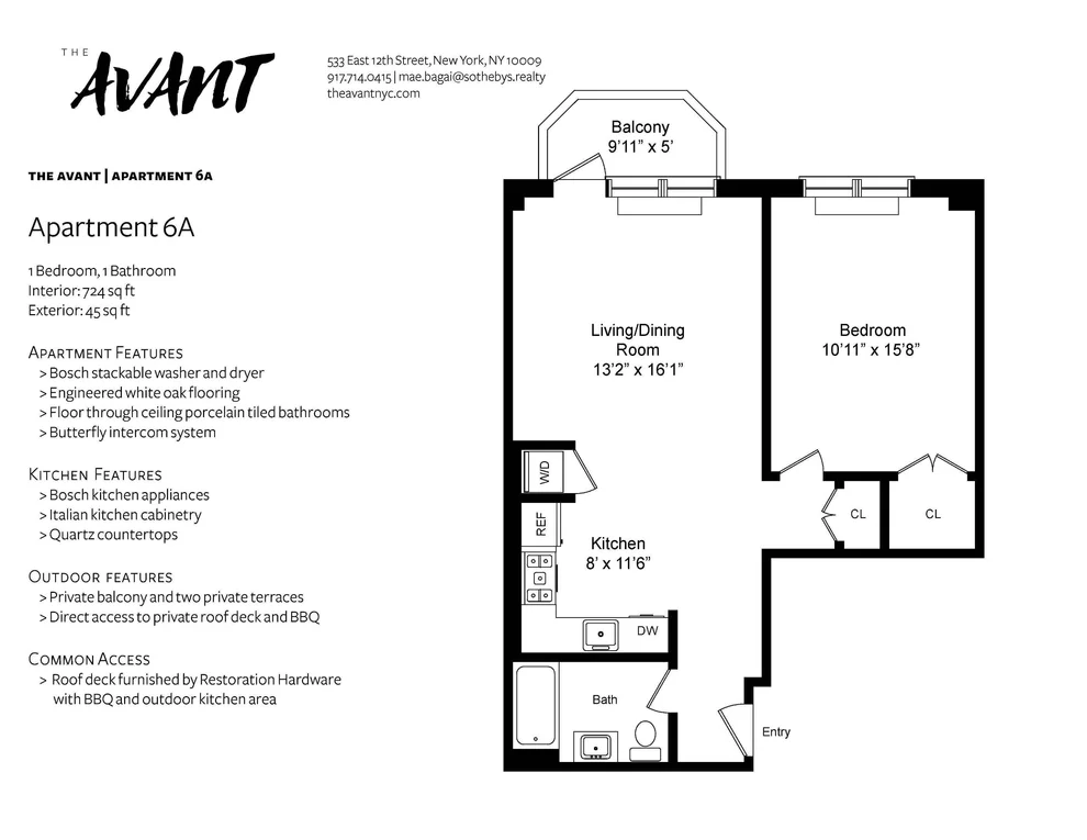 Unit for sale at 533 E 12TH Street, Manhattan, NY 10009
