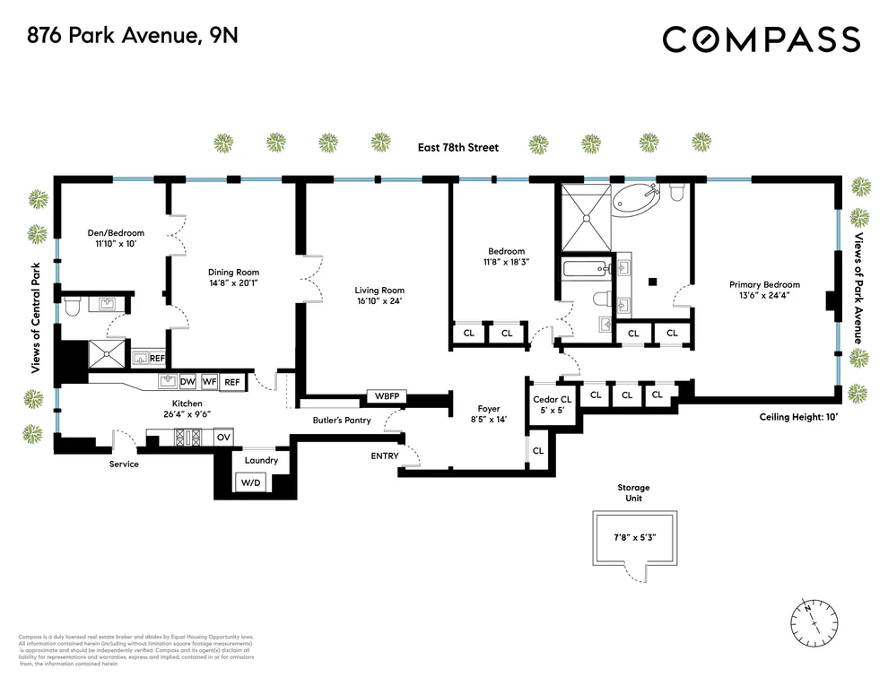 Unit for sale at 876 Park Avenue, Manhattan, NY 10075