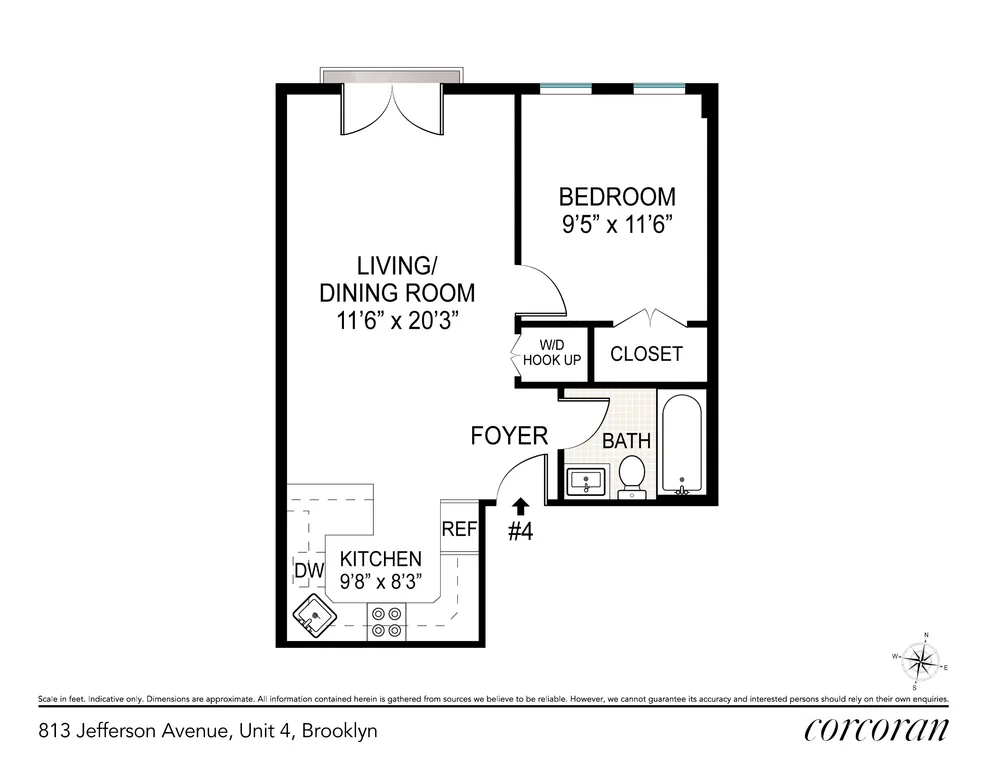 Unit for sale at 813 Jefferson Avenue, Brooklyn, NY 11221