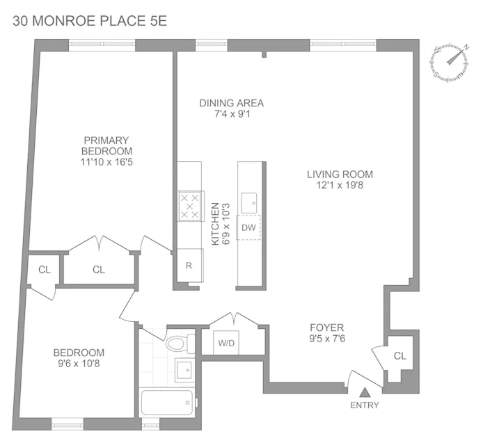 Unit for sale at 30 MONROE Place, Brooklyn, NY 11201
