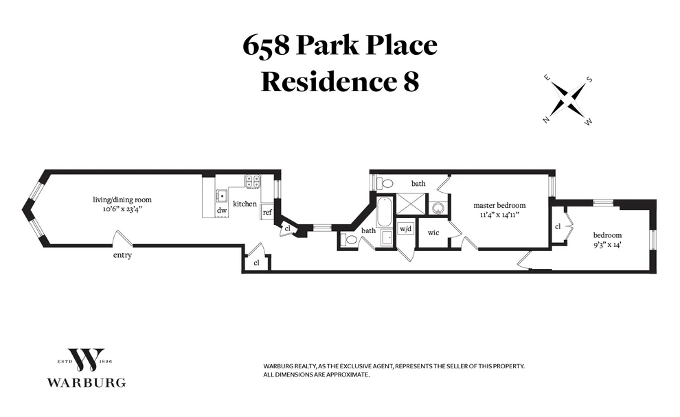 Unit for sale at 658 PARK Place, Brooklyn, NY 11216